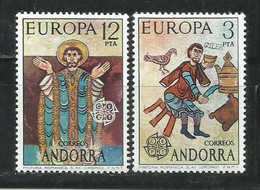 289C-ANDORRA ESPAÑOLA  1975 Nº 97/8 SERIE COMPLETA TEMA EUROPA MNH** NUEVOS.COLONIAS  ESPAÑA, - Otros & Sin Clasificación