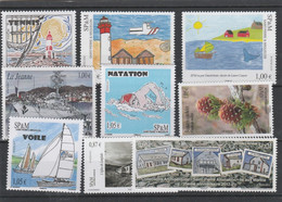 LOT 121 SAINT PIERRE ET MIQUELON N° 955-976-977-978-982-994-1009-1033-1048 ** MOINS  50% DE LA FACIALE - Unused Stamps