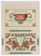 Cx19) Etiquette De Boite A Tabac Tobacco Label España AROMAS DE LA VEGA Santa Cruz De La Palma Canarias 28x20,5cm - Werbeartikel