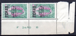 Tchad: Yvert N° 40**; MNH; La Paire Bord De Feuille Avec Inscriptions Marginales - Unused Stamps