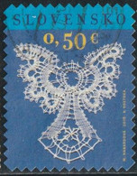 Slovaquie 2016 Yv. N°705 - Noël - Dentelle - Oblitéré - Usados