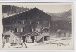 Rougemont. Chalet Saugy Antiquaire, Animée. Carte-photo - Rougemont