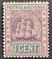 BRITISH GUIANA 1889 - MLH - Sc# 130 - 1c - British Guiana (...-1966)