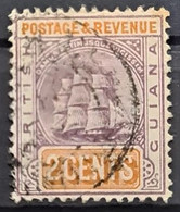 BRITISH GUIANA 1889 - Canceled - Sc# 132 - 2c - Guayana Británica (...-1966)