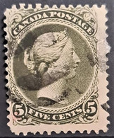 CANADA 1875 - Canceled - Sc# 26 - 5c - Oblitérés