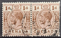 GRENADA 1923 - Canceled - Sc# 93 - 1d - PAIR - Grenada (...-1974)