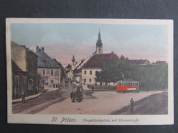 AK ST. PÖLTEN 1906 Neugebäudeplatz M. Strassenbahn   //   D*47661 - St. Pölten