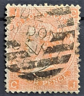 GREAT BRITAIN 1865 - Canceled - Sc# 43 - Plate 9 - 4d - Used Stamps