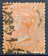 GREAT BRITAIN 1865 - Canceled - Sc# 43 - Plate 13 - 4d - Usati