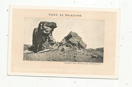 Cp, Vues De PALESTINE, Vierge , Ed. De La Chocolaterie D'AIGUEBELLE , Ruines Des MURAILLES D'ASCALON - Palestina