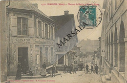 CPA Craonne  Place De La Mairie Et Rue St Remy - Craonne