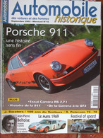 Revue Automobile Historique N°18 (sept 2002) Porsche 911 - Carrera RS 2.7l - Ventoux - Peterson - Beltoise - Le Mans 69 - Auto/Moto