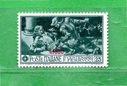 (Riz) Colonie Italiane  **- 1930 - EGEO - LISSO. FERRUCCI. 25 CENT.  Unif. 13.   MNH - Egeo (Carchi)