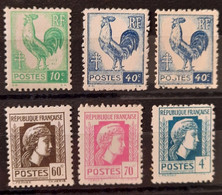 France/French Stamp 1944 N°630/643  TB - 1944 Coq Et Marianne D'Alger