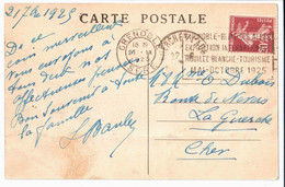 GRENOBLE Isère Carte Postale 20c Semeuse Yv 139 Ob Méca Frankers Reine Alpes Houille Blanche Expo Dreyfus GRE108 - Mechanical Postmarks (Advertisement)