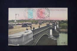 AUSTRALIE / VICTORIA - Affranchissement De Melbourne Sur Carte Postale En 1912 Pour La France - L 83718 - Briefe U. Dokumente