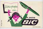 Buvard BIC J'ecris Propre Avec La Pointe Bic Stylo - Dessin Amalric - Papeterie