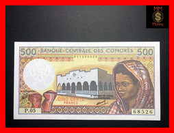 COMOROS  500 Francs 1986  P. 10  Sig. Ben Ali - Abdou     UNC - Comoren