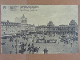 Bruxelles Place Rogier Et La Gare Du Nord - Chemins De Fer, Gares