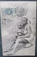 Guinée  Haute  Femme Malinke    Cpa Timbrée Afrique Occidental - Frans Guinee