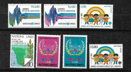 ONU Genève N° 81 à 87  Neufs * * TB =MNH  VF   - Unused Stamps