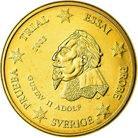 Suède, Fantasy Euro Patterns, 20 Euro Cent, 2003, FDC, Laiton - Prove Private