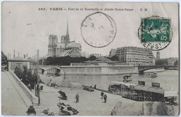75 - PARIS - CPA -  Port De La Tournelle Et Abside Notre-Dame - Le Anse Della Senna