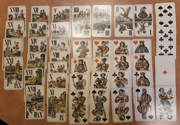 Delcampe - Tarot Card Games Playing Cards + JOKER 1915 HUNGARY Budapest WW1 World War Soldier Battlefield Beograd - Insufficient - Tarot