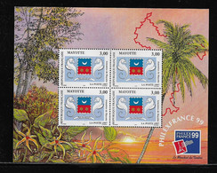 MAYOTTE ( FRMAY - 206 )  1999  N° YVERT ET TELLIER  N° 1  N** - Blocchi & Foglietti