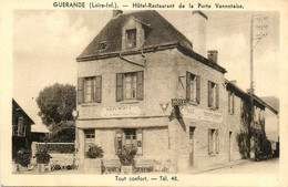 Guérande * Devanture Hôtel Restaurant Café De La Porte Vannetaise GOUGEON Propriétaire - Guérande