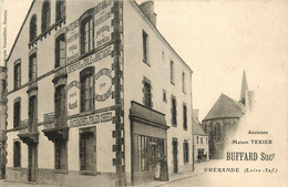 Guérande * Devanture Ancienne Maison TEXIER * BuFFARD Successeur * Entrepôt De Toile De Bretagne * Chapellerie - Guérande