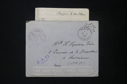 FRANCE - Enveloppe En FM Avec Contenu D'un Marin En Indochine En 1953 Pour La France - L 83832 - War Of Indo-China / Vietnam