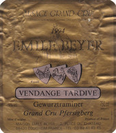 EMILE BEYER, Alsace Grand Cru Pfersigberg 1994 "Vendange Tardive", Eguishem - Gewurztraminer