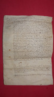 1622 - Très Beau Parchemin Sur Peau - 6 Pages 25 X 35 Cm (Epoque Louis XIII) - Manuscrits