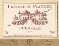 "CHATEAU DU PLANTIER ", Bordeaux 1997 Sauveterre De Guyenne - Vino Rosato