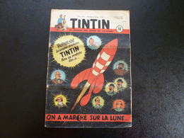 JOURNAL TINTIN N°14 1952 Couverture Hergé - Tintin