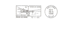 Département De La Haute Savoie - Evian Les Bains -  Flamme Secap SPECIMEN - Mechanical Postmarks (Advertisement)