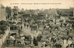 Le Mans * Foire Aux Oignons , Marché Aux Bestiaux Sur Le Patis St Lazare - Le Mans