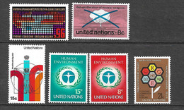 ONU New York  N° 219  à  224   Neufs * * TB =MNH   VF     - Nuevos