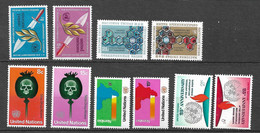 ONU New York  N° 227  à  236   Neufs * * TB =MNH   VF     - Ongebruikt