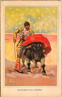 Thème Tauromachie * Pase De Pecho Con La Izquierda * Matador Toreador * Corrida * Illustrateur - Autres & Non Classés