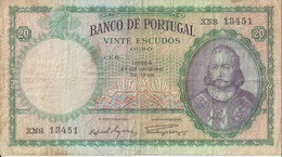 PORTUGAL - 20 Escudos 1959 (13451) - Portugal