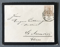 Allemagne Sur Lettre De Stutgart 1902 Pour ST AMARIN, Elsass - (C1782) - Covers & Documents