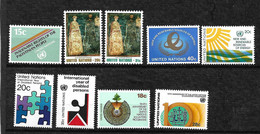 ONU New York N°333 à 340 Et  N°  357 Et 358  Neufs * * TB =MNH VF  - Unused Stamps