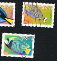 SUD AFRICA (SOUTH AFRICA) - SG 1206.1209   -   2000 FISHES  (2 STAMPS)   - USED - Usati