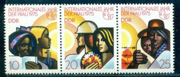 1975 Intl Women Day, Multi Ethnic Women, DDR, Mi. 2019, Strip, MNH - Mother's Day