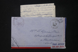 FRANCE / INDOCHINE - Enveloppe Avec Contenu D'un Marin En Indochine En 1952 Pour La France - L 83852 - Vietnamkrieg/Indochinakrieg