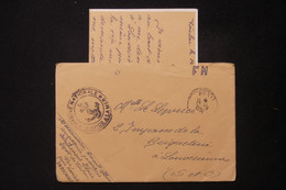 FRANCE - Enveloppe De Toulon Avec Contenu D'un Marin En Partance Pour L' Indochine En 1951 Pour La France - L 83854 - Vietnamkrieg/Indochinakrieg