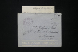 FRANCE - Enveloppe Avec Contenu D'un Marin En Indochine En 1953 Pour La France - L 83855 - Guerra De Indochina/Vietnam