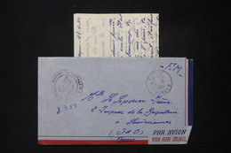 FRANCE - Enveloppe Avec Contenu D'un Marin En Indochine En 1952 Pour La France - L 83865 - Vietnamkrieg/Indochinakrieg